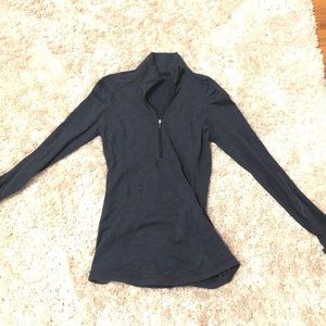 dark teal lululemon quarter zip